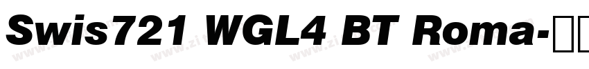 Swis721 WGL4 BT Roma字体转换